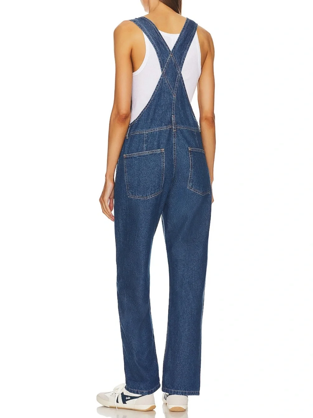 We The Free Ziggy Denim Overall in Sapphire Blue
